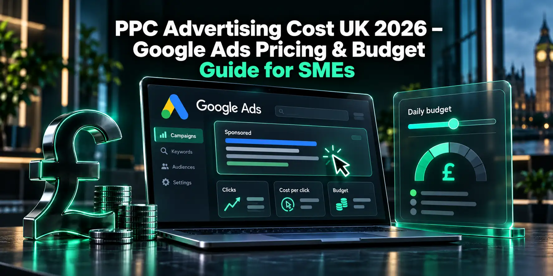 PPC Advertising Cost UK 2026 – Google Ads Pricing & Budget Guide for SMEs 